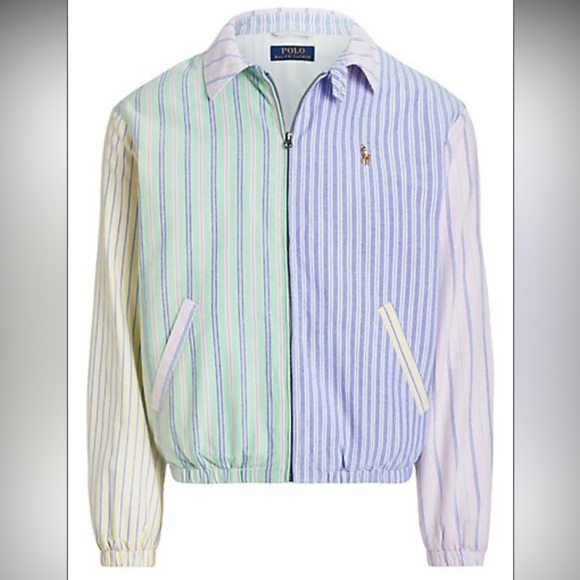 Polo Ralph Lauren Bayport Striped Oxford Fun Jacket - Picture 2 of 11
